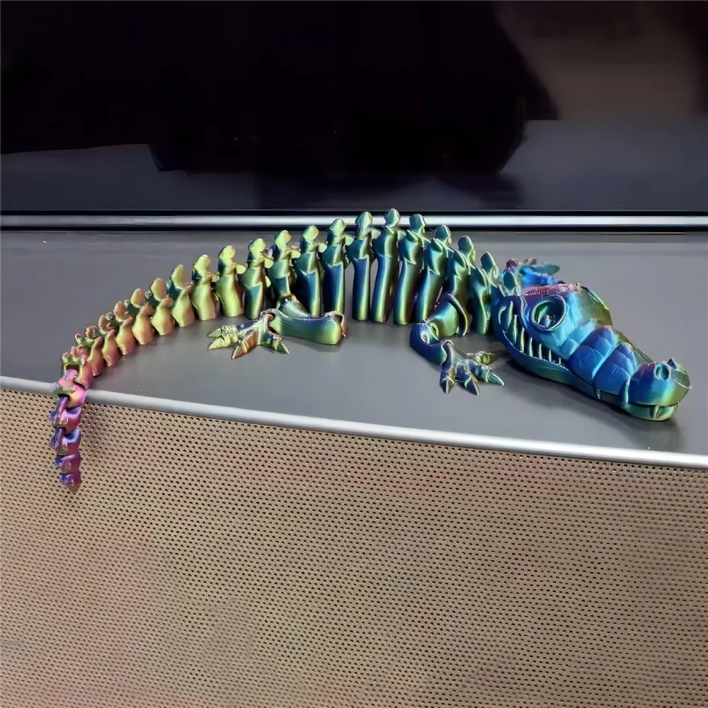 3D-печать Скелет крокодил шарнирный передвижной набор реквизит Ручная работа