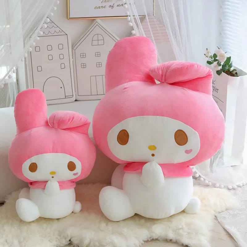 

Sanrio аниме Kawaii Sideways My Melody плюшевая игрушка большая подушка мягкие куклы-животные Мультяшные игрушки для детей подарки на день рождения