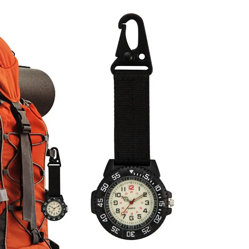 

Часы наручные с цифровым зажимом, водонепроницаемые, с карабином, для наружного использования, кварцевые, с карабином