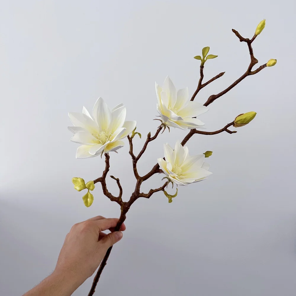 

Искусственный цветок магнолии 70 см