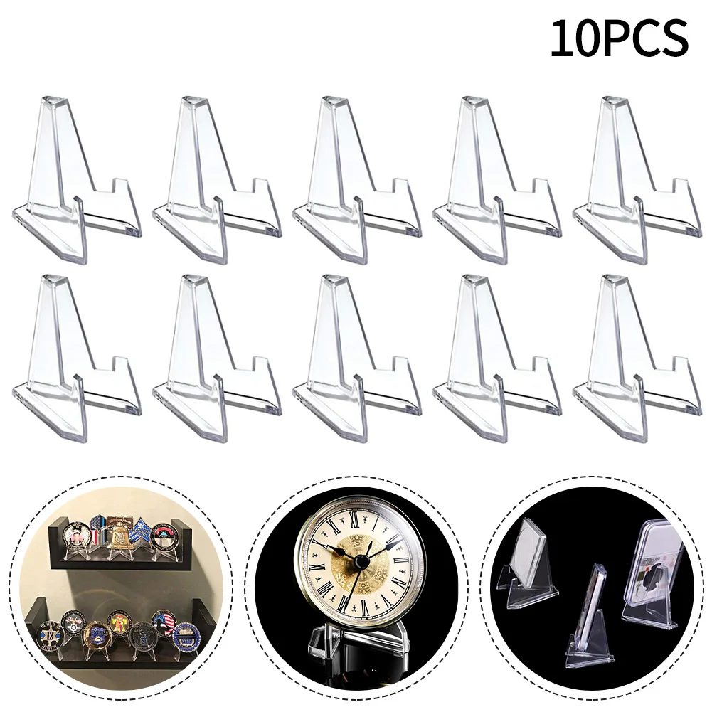 10 шт., акриловая подставка для монет | AliExpress