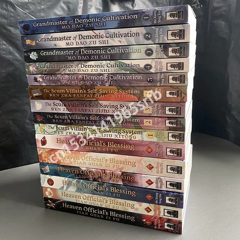 Коллекция романов Mo Xiang Tong Xiu Heaven Official's Blessing Tian Guan Ci Fu Dao Zu Shi Ren Zha Fanpai BL Fiction Book MXTX