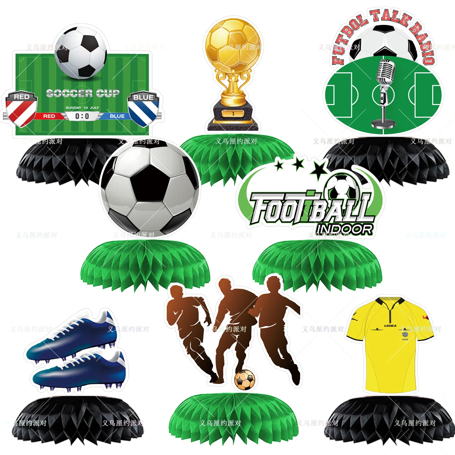 

Набор для украшения стола в виде футбольной тематики