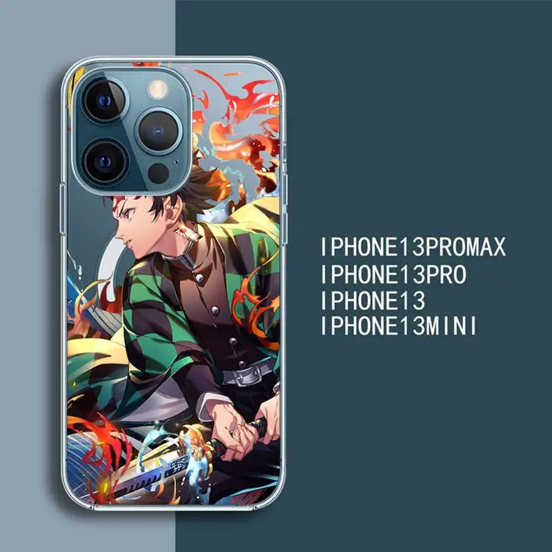

demon slayer anime Transparent Magsafe Magnetic Magnet phone Case For For iPhone 13 12 11 Pro Max Mini