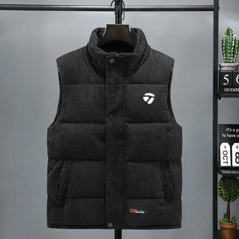 

Winter Golf Jackets Men Golf Vest Down Cotton Windproof Warm Vest Golf Wear Horse Windbreak Men's Golf Wear Coats Golf Clothing