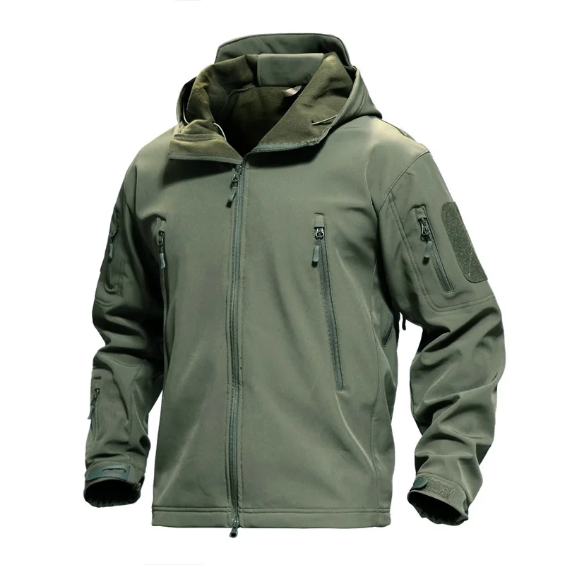 

Outdoor Waterproof SoftShell Jacket Men Hunting Windbreaker Hiking Coat Camping Fishing Tactical Jacket Military Clothes
