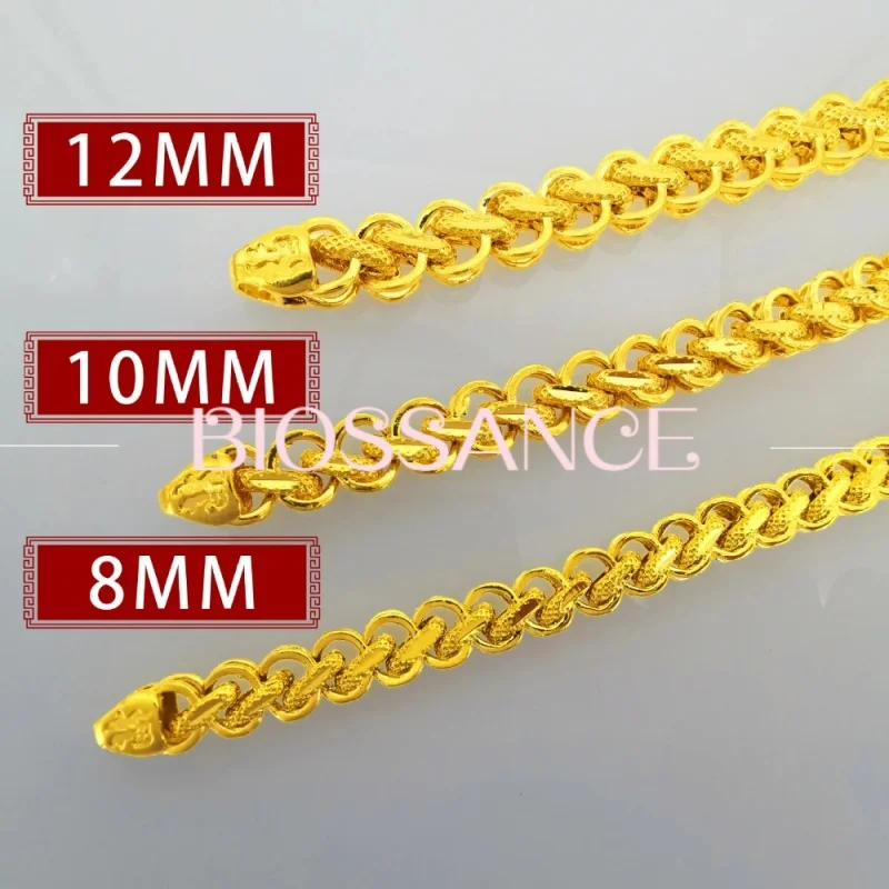 BIOSSANCE Новая модная высококачественная медная позолоченная цепочка из киля 8 мм 10