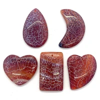 5pcspack lightning lines agate stone beads irregular shaped natural semi precious 30487 38367mm diy making necklace earring
