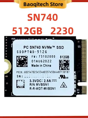Western Digital SN740 SSD M.2 2230 Gen4 PCIe 4.0