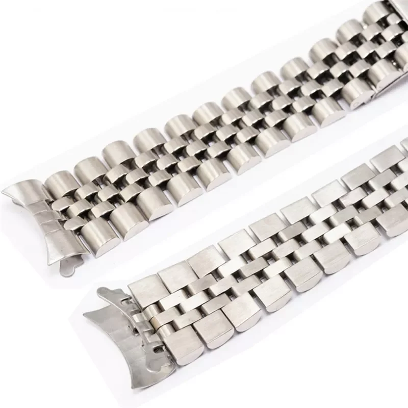 

NEW2023 13mm 19mm 20mm 21mm 316L Steel Solid Cruved End Screw Links Replacement Wrist Watch Band Bracelet For Rolex President