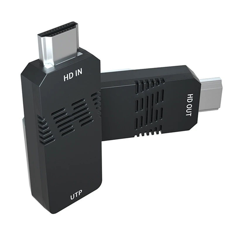 

1 компл. 50 м HDMI-совместимый удлинитель адаптер HDMI-совместимый с RJ45 Сетевой удлинитель усилитель сигнала передачи 80x43x23 мм