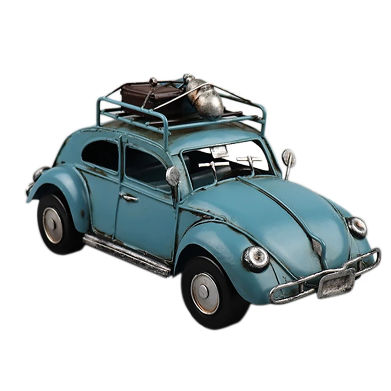 

Beetle Touring Car Model Retro Tin Craft Window Cabinet Collectible Ornament perfect Birthday Surprise for Boyfriend