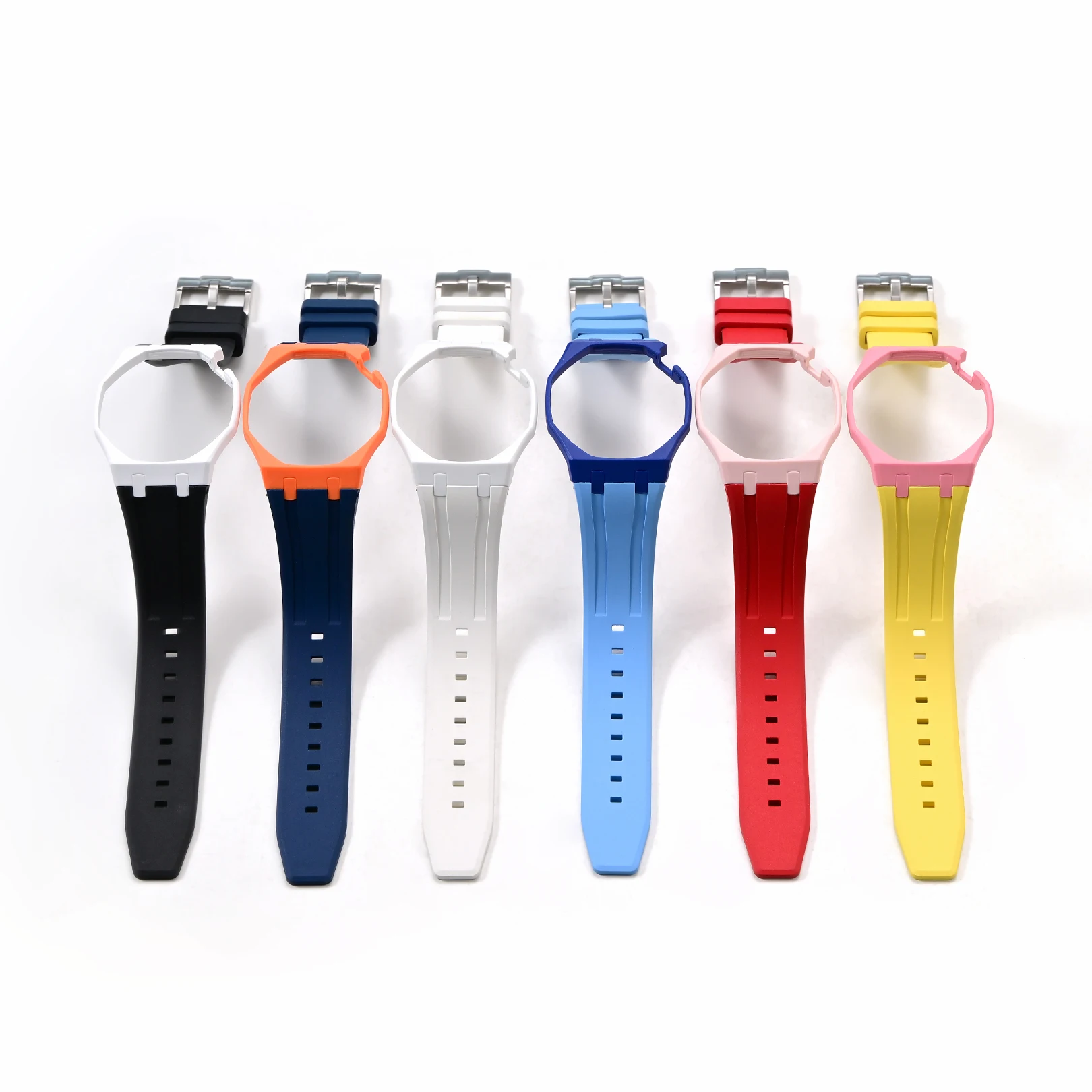 Фото Ремешок для часов Audemars Piguet AP x Swatch Royal POP Pocket FKM, защитный биокерамический корпус, безель и сменный браслет №1