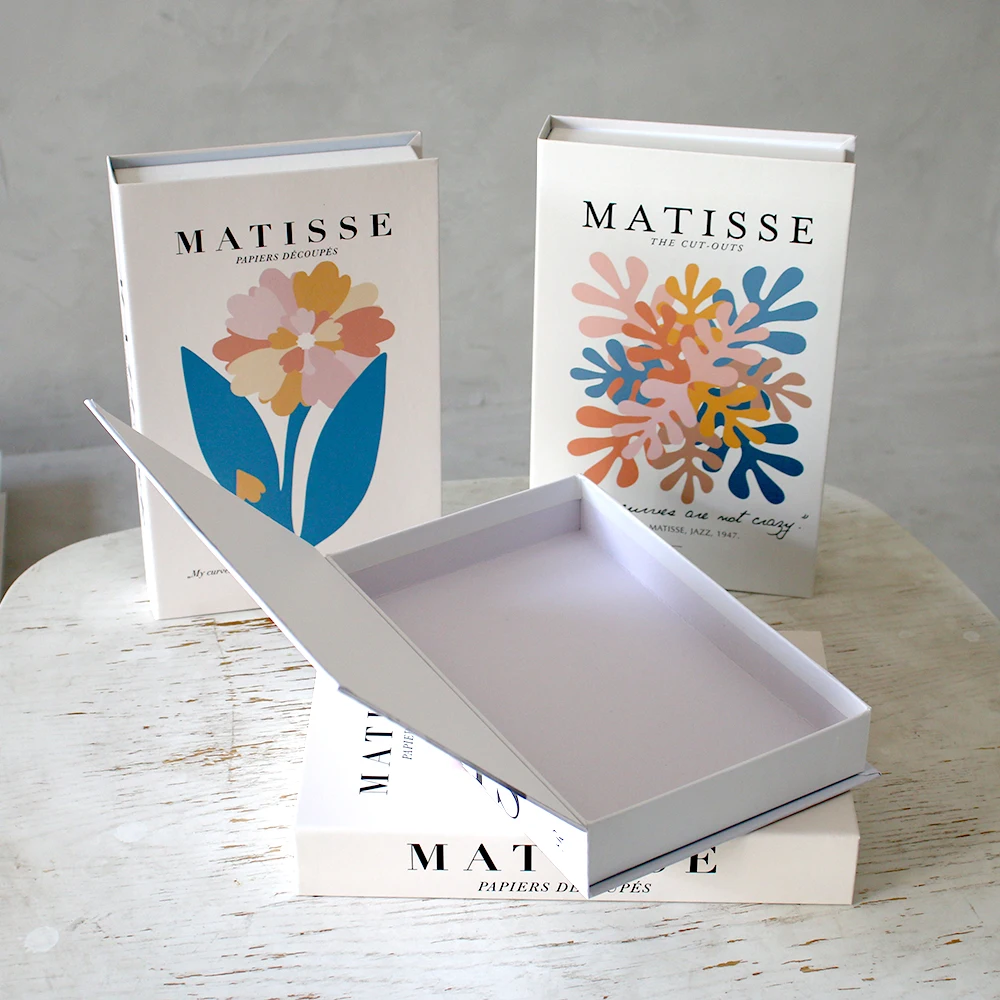 

Роскошные поддельные книги для украшения, простая серия искусства, журнальный столик, реквизит, дизайнерская коробка для хранения книг, дек...