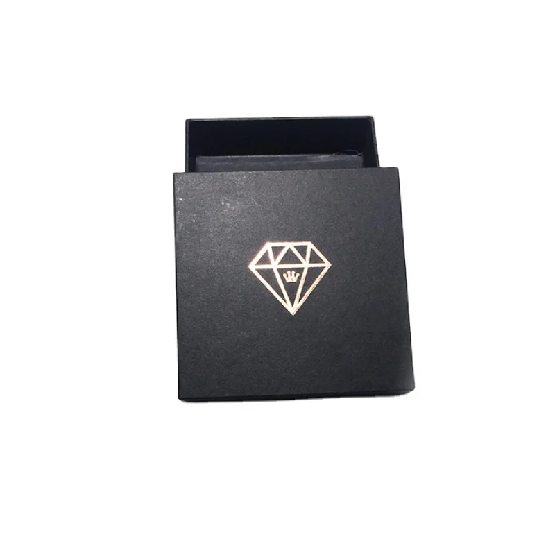 

customizd design wholesale custom logo black cardboard necklace wedding gift box