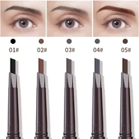 1pc double head eyebrow pencil waterproof long lasting ultra fine triangle tint eye brow pencil makeup mascara enhance cosmetics