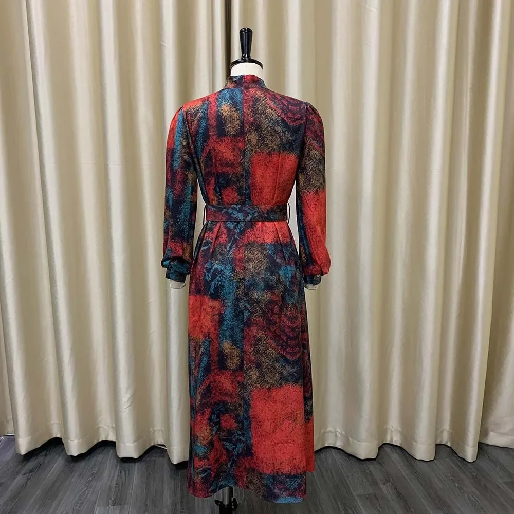 Африканские платья с принтом Дашики для женщин одежда в стиле хиппи восточная