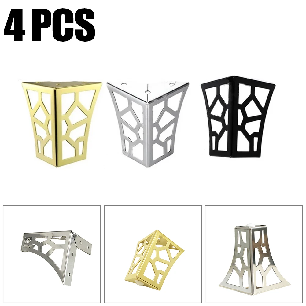 

Metal Furniture Legs Hollow Out 1.2mm Cabinet Gold/ Black/ Silver Iron Modern Sofa Cabinet Stands Feet Replacement