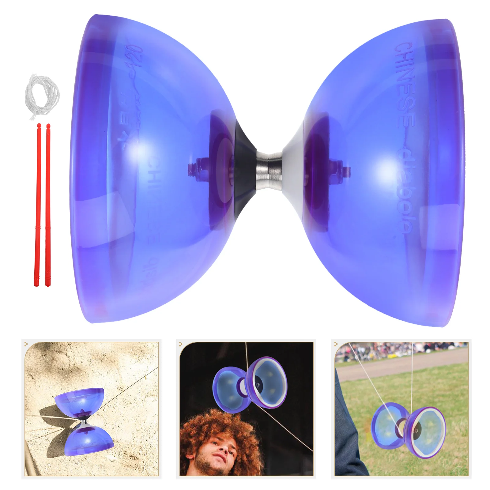 Мягкая резина с двойным колесом Diabolo китайский подшипник йо-йо игрушки для