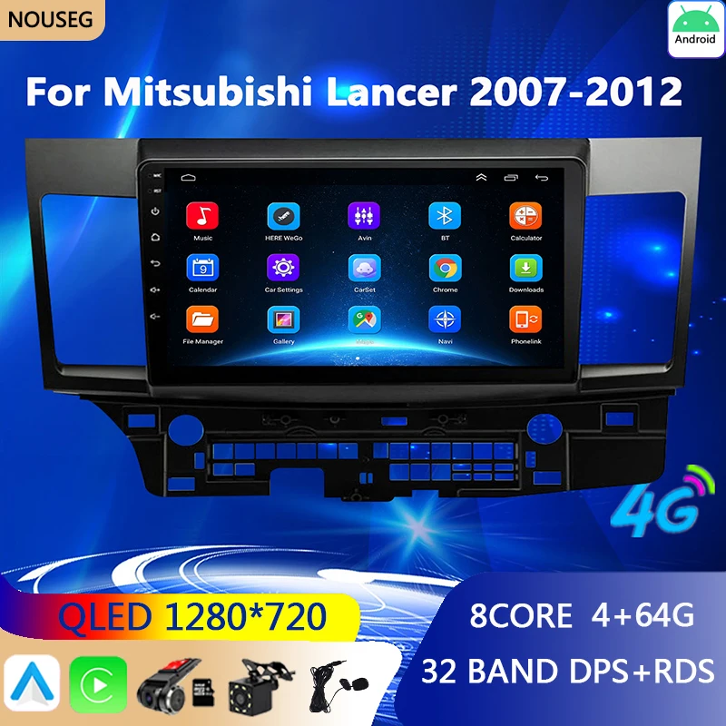 

Автомагнитола для Mitsubishi Lancer 10 CY 2007-2012, мультимедийный видеоплеер, навигация, стерео, GPS, Android 10, 2din, 2 din, dvd
