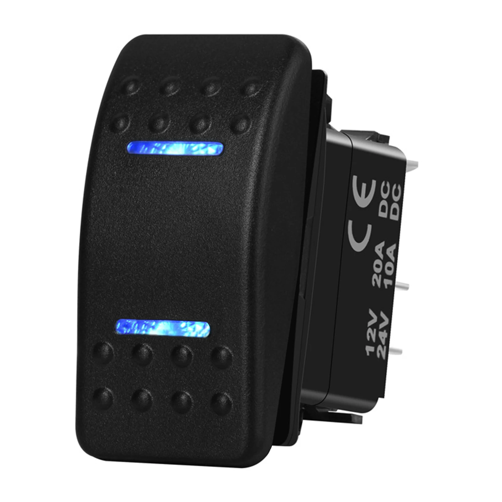 

3-ходовой клавишный переключатель 12 В DPDT 3-позиционный вкл. Выкл. Переключатель мгновенного включения вкл. Выкл. Синий фотоэлемент для автомобиля лодки Carling