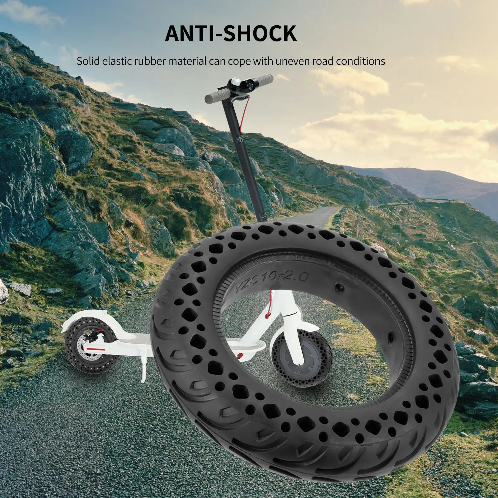 

Шина для электрического скутера, шина для электрического скутера Xiaomi M365, шина с твердым отверстием, амортизатор, непневматическая шина для ...