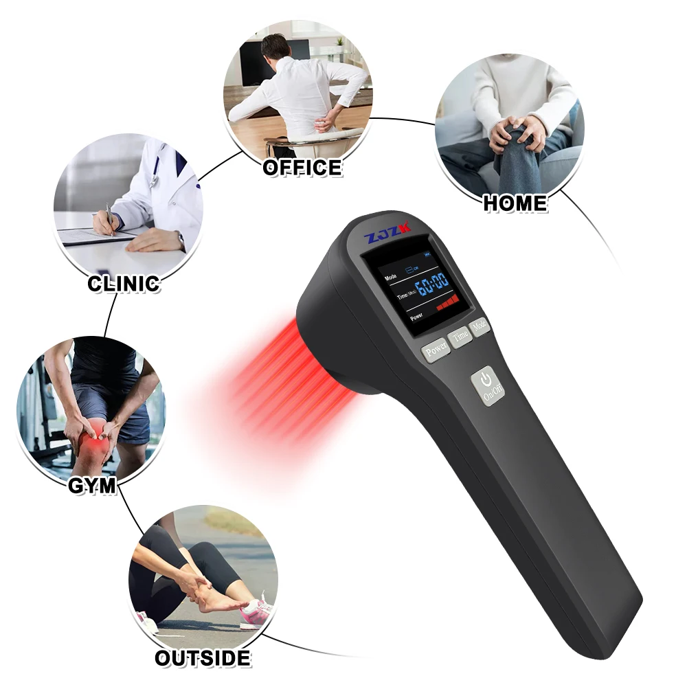 

ZJZK Low Level Cold Laser Soft Therapy Pain Relief Device Rehabilitation Physiotherapy Elderly Health Care