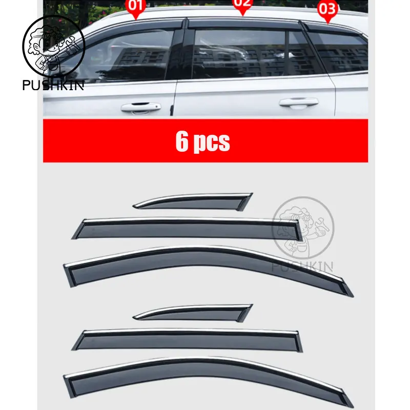Дефлектор бокового окна автомобиля, оконный козырек, вентиляционное отверстие для Geely Monjaro KX11 Grand Koleos, ветрозащитные щитки, защита от солнца, навесы, навесы