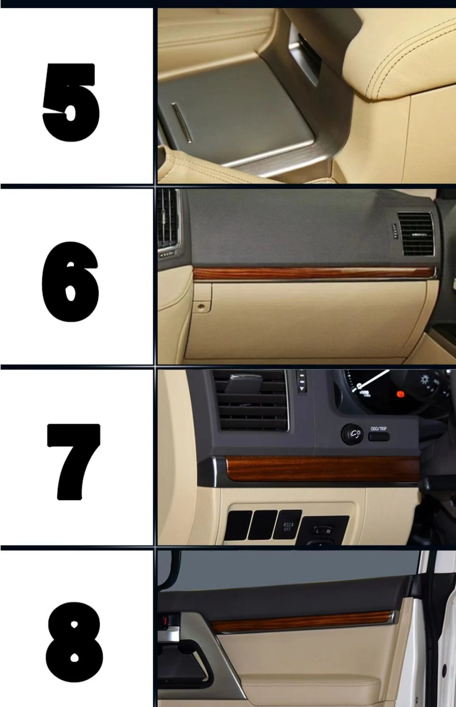 Защитная пленка из ТПУ для Toyota Land Cruiser 2016-2019 2020 2021 2022 автомобильный