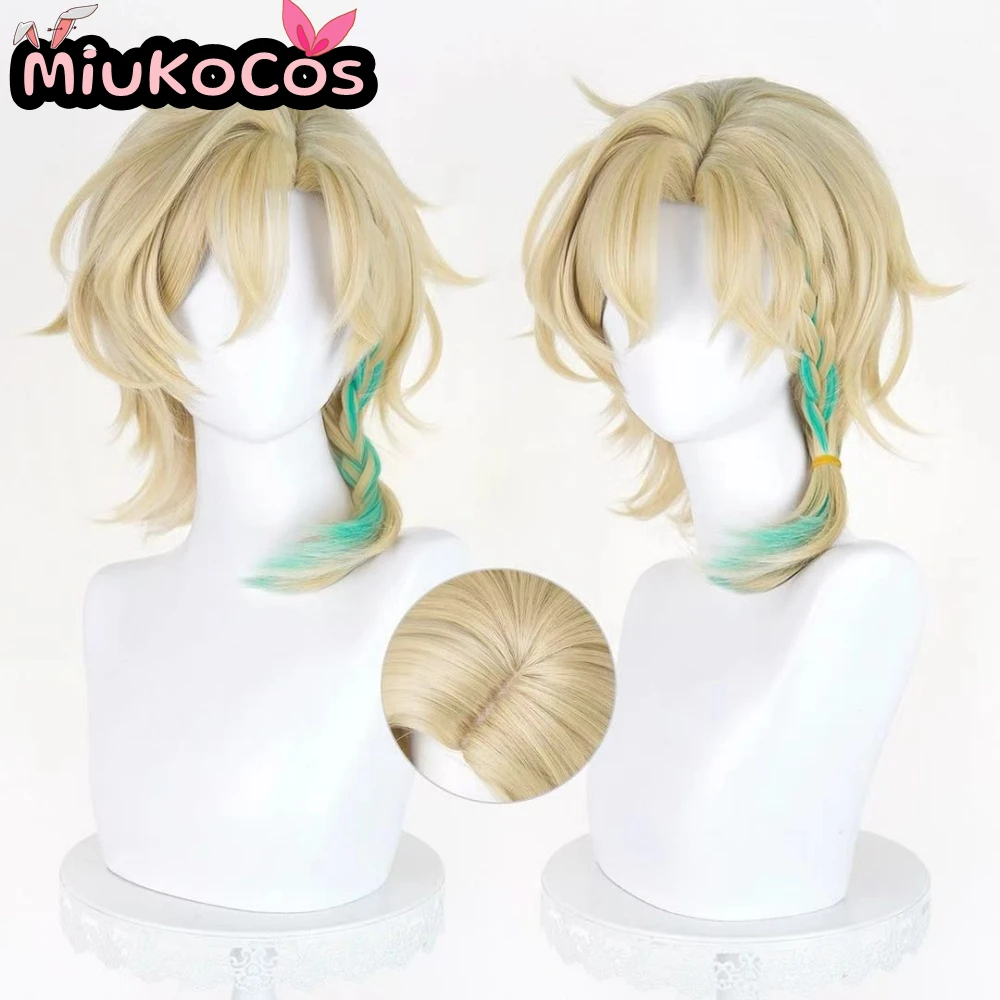 Фото В НАЛИЧИИ: Парик для косплея Waveflair Aventurine • MiukoCosplay Game Honkai: Star Rail Cosplay №2