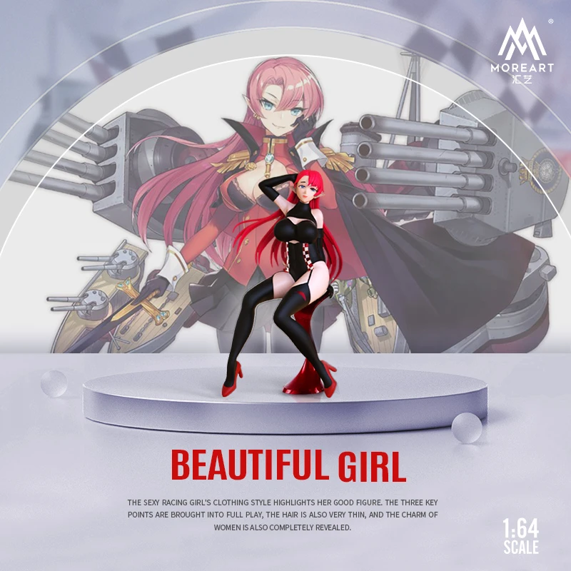 

Time Micro 1:64 MoreArt Racing Girls Set Limited Edition Resin Figures for diorama model car display