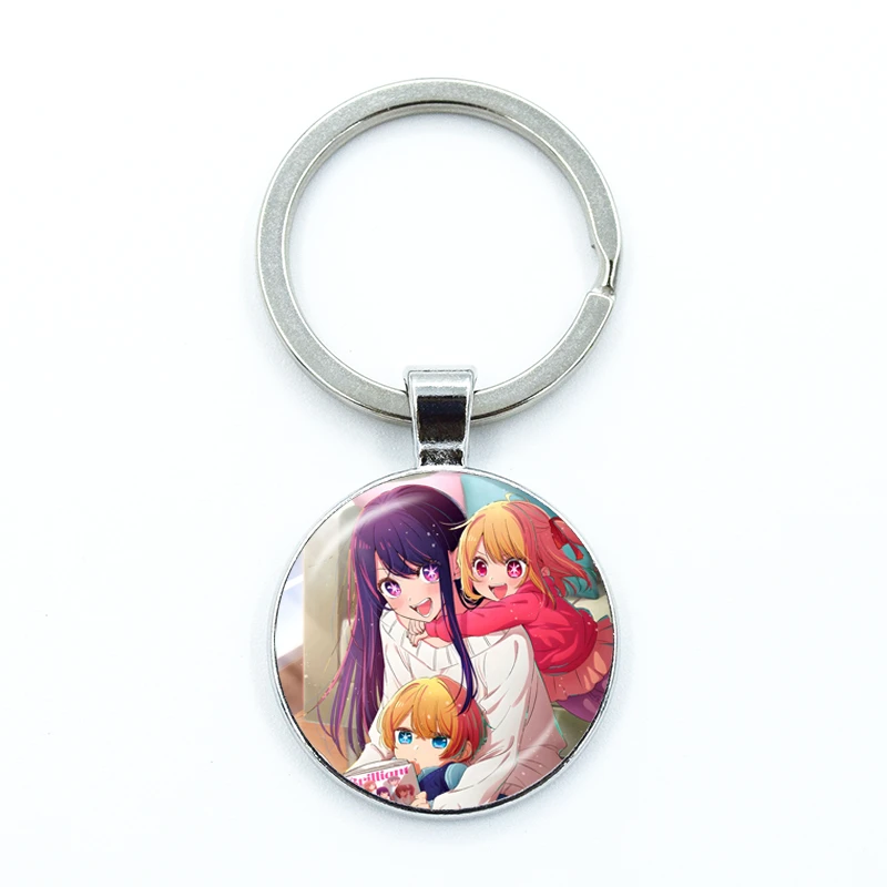 Брелок для ключей в стиле аниме Oshi No Ko Hoshino Ai Akuamarin Rubii Sarina Gorou стеклянный купол