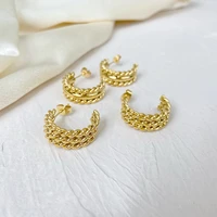 2022 new stainless steel earrings high quality 316l stainless steel earrings spiral hoop earrings gold color plated waterproof