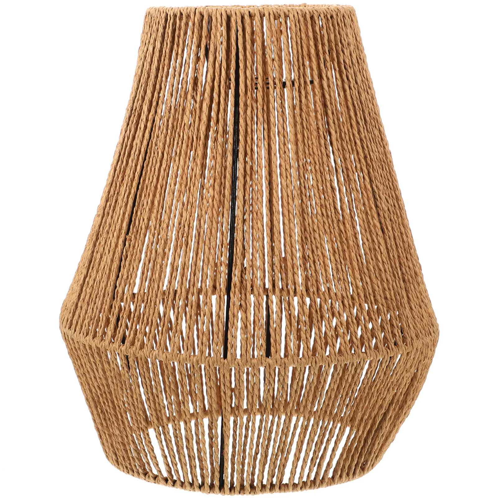 

Woven Chandelier Shade Rustic Style Lamp Retro Light Fixture Reusable Shades Lampshade Hanging Ceiling