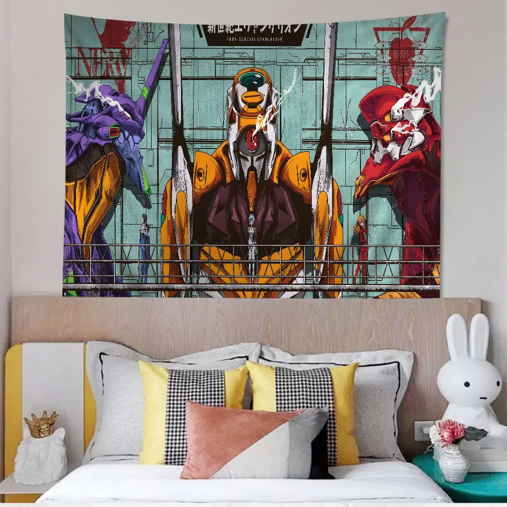 E-Evangelion DIY Настенный гобелен Искусство Научная фантастика Комната Домашний декор