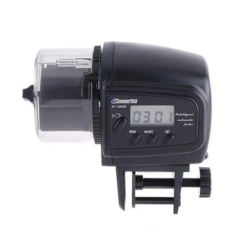 

Digital Automatic Aquarium Fish Food Feeder Aquarium Fish Tank Auto Feeders LCD Indicates Timer Feeding Dispenser