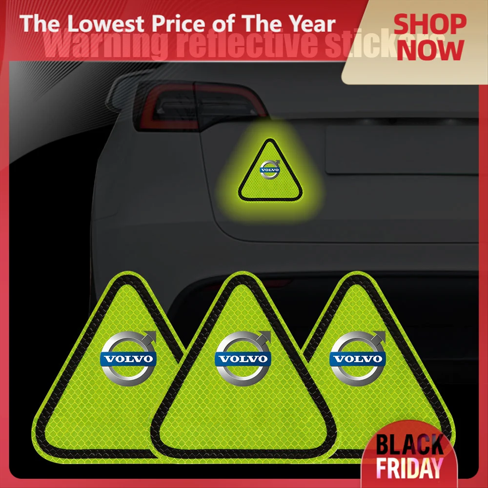 Предупреждающие светоотражающие наклейки на задний багажник автомобиля