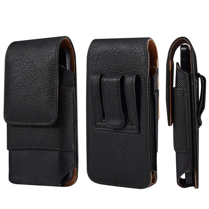 

Men Cellphone Loop Holster Case Belt Waist Bag Props PU Leather Purse Phone Wallet Vintage Belt Mobile Phone Protective Sheath