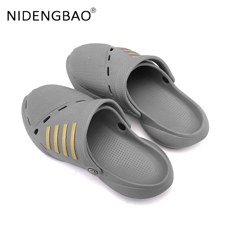 Men Clogs Comfortable Fashion Beach Sandals Thick Sole Slippers Male Mules Non Slip Platform Casual Shoes Sandalias Hombres
