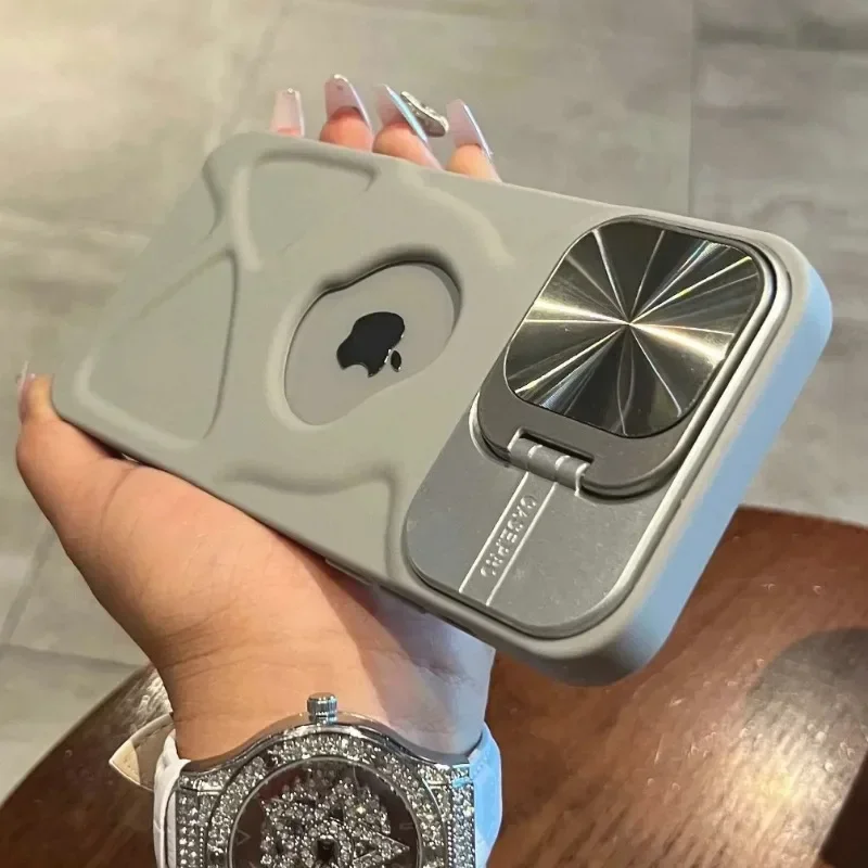 Новый роскошный защитный чехол с откидной крышкой для камеры iPhone 16 15 14 13 12 11 Pro Max