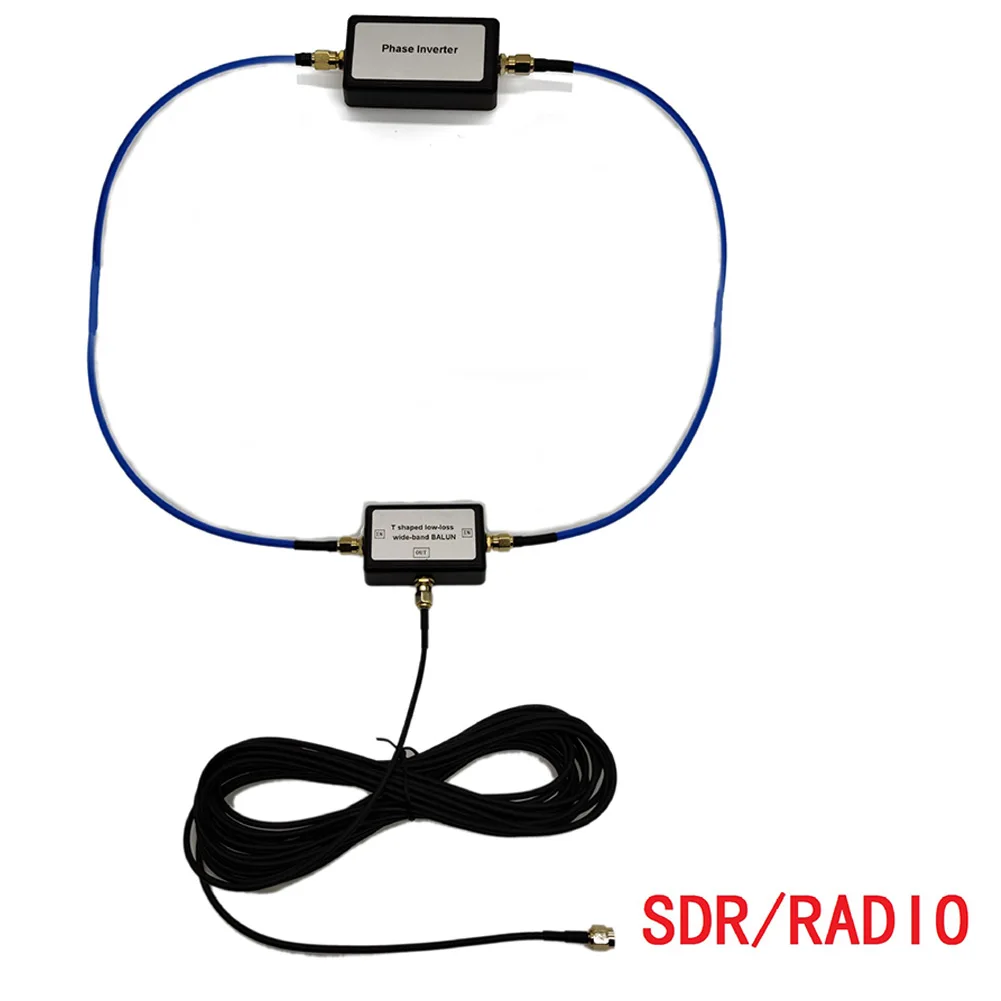 

Magnetic Antenna Portable Passive Magnetic Loop Antenna For HF VHF RG174 RG402 6m Coaxial Cable Feeder Inverter T-type BALUN