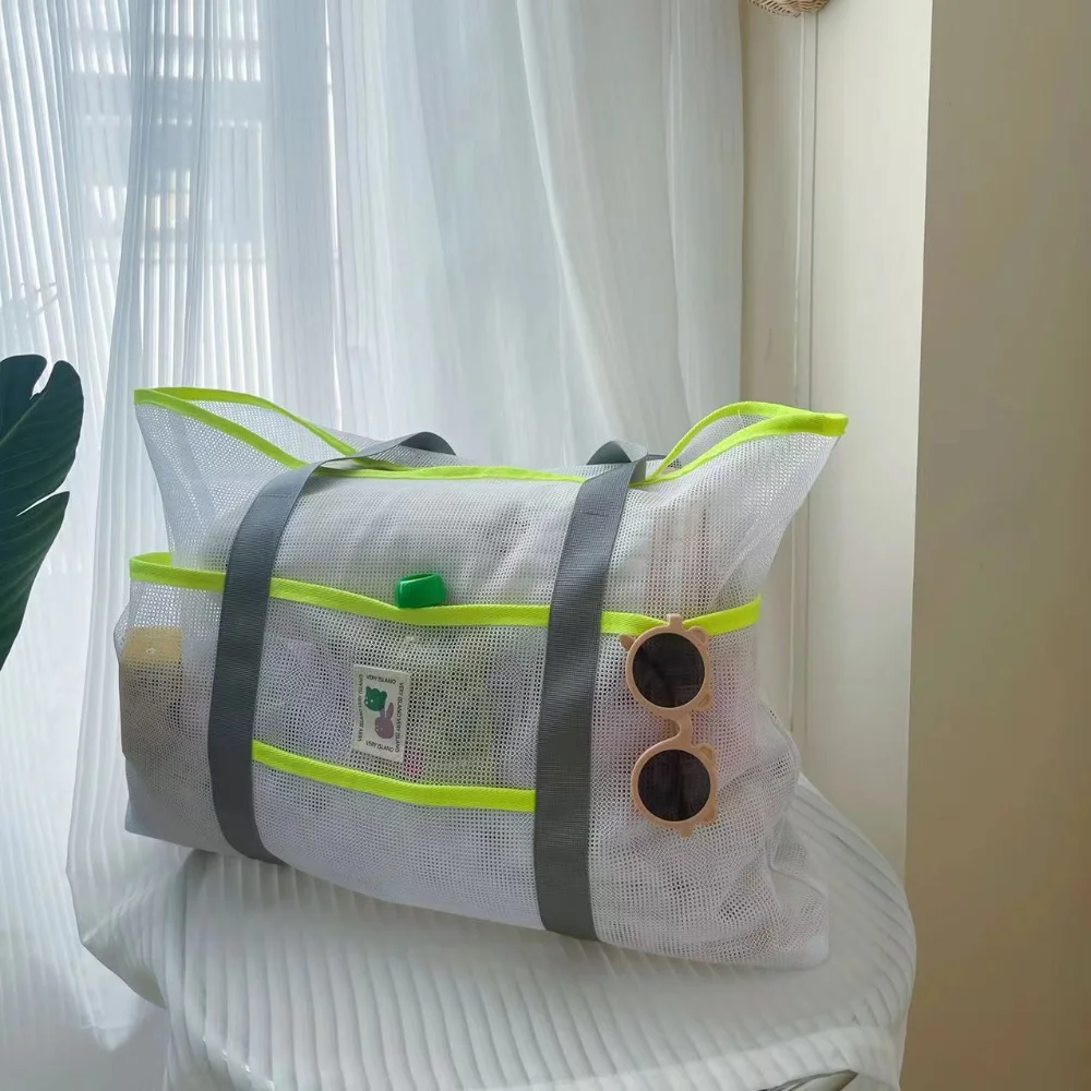 Портативная пляжная сумка модная для покупок путешествий фитнеса прозрачная