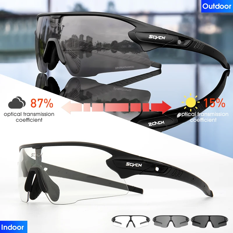 

Photochromic Fashion Cycling Fishing Men Women Sport Sunglasses Running Driving Eyewear MTB Racing Bike Goggles Bicycle Glasses