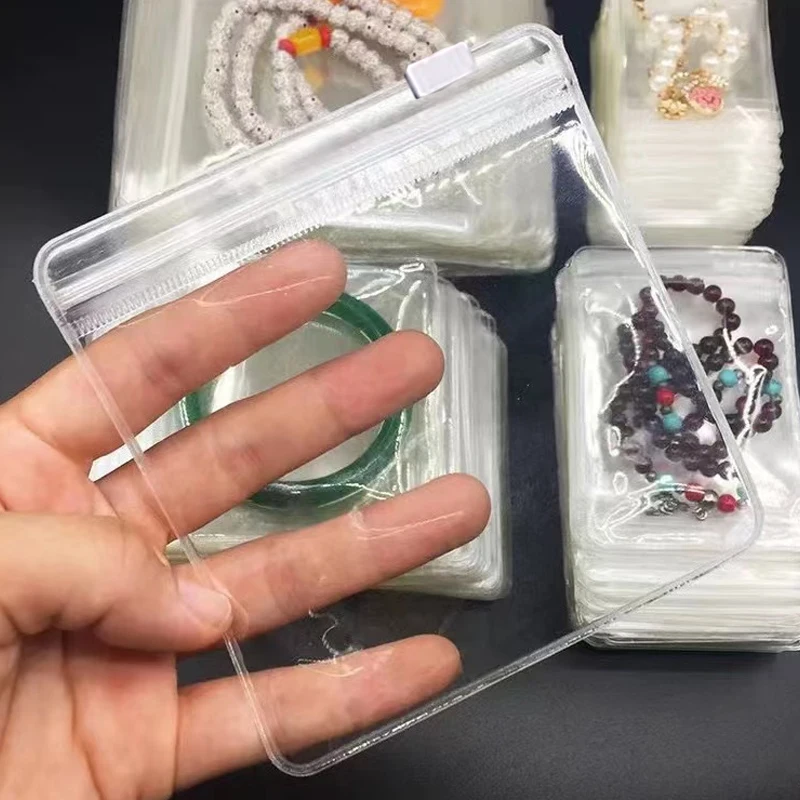 

Anti-oxidation PVC - Bags Ring Earrings Bracelet Necklace Storage Plastic Jewelry Bags Thick Clear Jewelry Packaging Bag