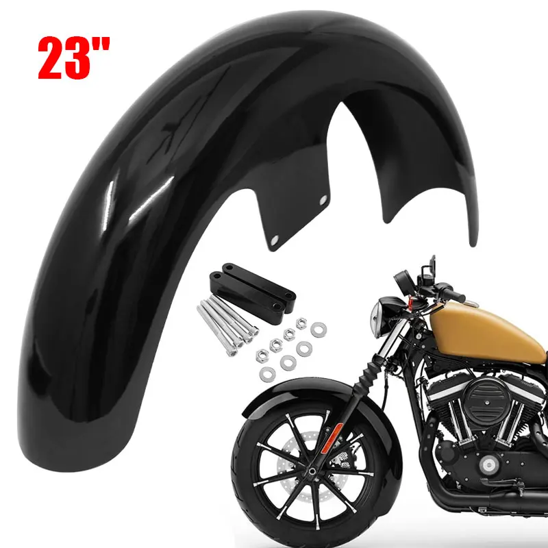 

Motorcycle 23" Mudguard Wheels Wrap Front Fender Fit For Harley Touring Road Electra Glide CVO Tri Glide Classic Custom Baggers