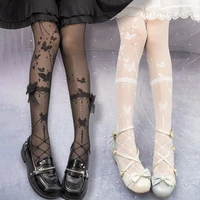 women lolita glass silk over knee socks summer thin socks gorgeous japanese fairy lolita lace stocking silky tights jk pantyhose