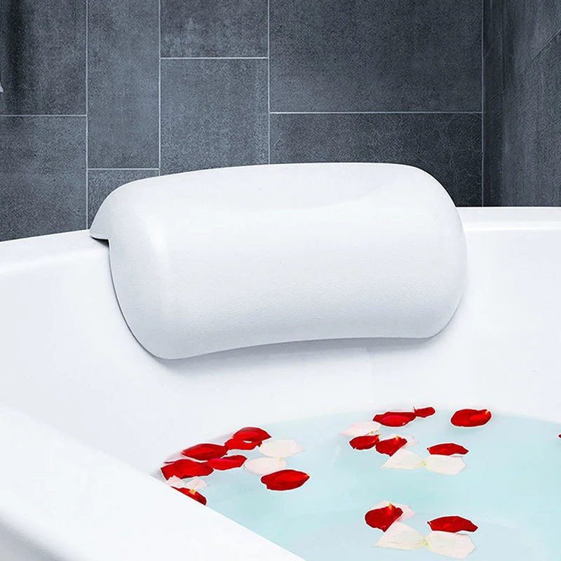 

Подушка для ванны спа Нескользящие мягкие водонепроницаемые подушки для ванны на подголовнике с присосками, легко моющиеся аксессуары для ванной комнаты