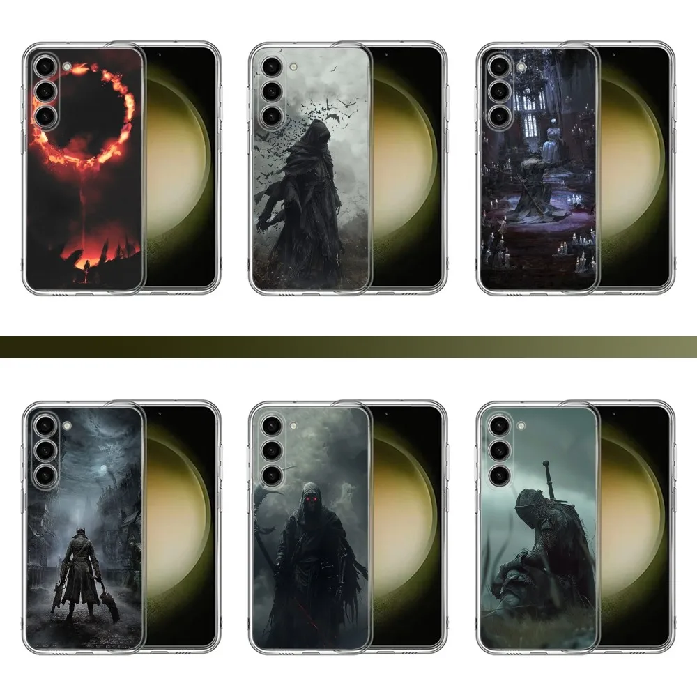 Чехол для телефона D-Dark S-Souls чехол Samsung Galaxy A71 70 52 50 40 31 A50 30S 21S Note20ultra прозрачный