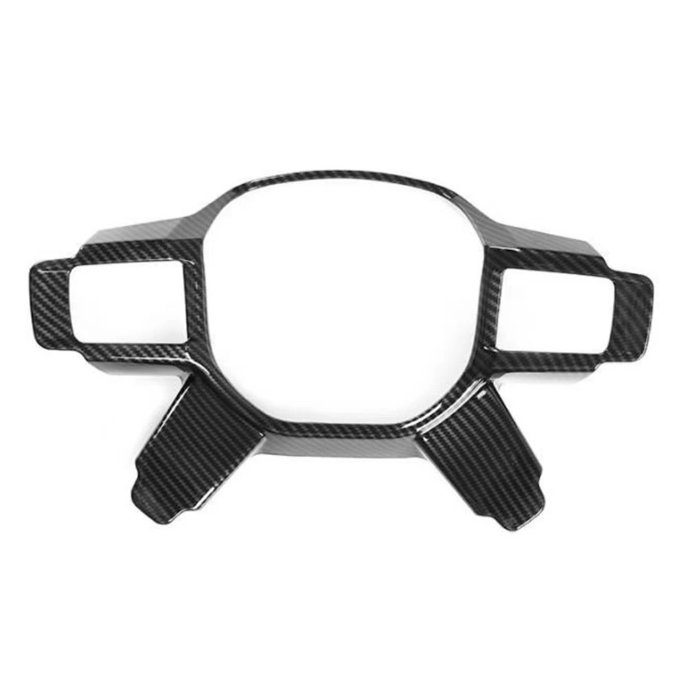 

For Land Rover Discovery 5 2021 2022 Steering Wheel Button Cover Trim Decoration Frame Sticker Accessories, Carbon Fiber