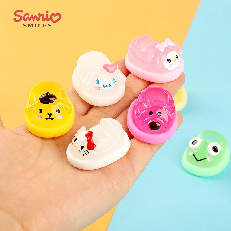 

5Pcs Kawaii Sanrio DIY Accessories Hello Kittys Kuromi My Melody Cinnamoroll Anime Cute Hairpin Decoration Gifts Toys for Girls